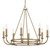 Bailey Chandelier - Aged Brass 22"H