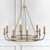 Bailey Chandelier - Aged Brass 22"H