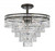 Mercer Semi Flush Mount - English Bronze, Hand Cut Crystal 20.25"H