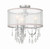 Hampton Semi Flush Mount - Polished Chrome, Clear Teardrop Almond 17"H