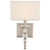 Clover Wall Sconce - Brushed Nickel, Glass Ball 16"H
