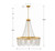 Fiona Chandelier - Antique Gold 33.25"H