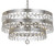 Perla 5 Light Chandelier - Antique Silver, Clear Faceted Cut Crystal 14.25"H