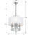 Othello Mini Chandelier - Polished Chrome, Hand Cut Crystal 17"H
