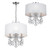 Othello Mini Chandelier - Polished Chrome, Swarovski Spectra Crystal 17"H
