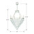 Lucille Chandelier - Antique Silver, Hand Cut Crystal 40.75"H