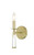 Baxter 1 Light Wall Sconce - Aged Brass 15"H