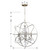 Solaris Chandelier - Olde Silver, Hand Cut Crystal 42"H