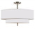 Luxo Semi Flush Mount - Satin Nickel 22"H, Crystorama (9507-SN_CEILING  2GR56)