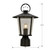 Andover 1 Light Post Light - Matte Black 14.5"H