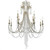 Arcadia Chandelier - Antique Silver, Hand Cut Crystal 41.5"H