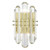 Bolton Wall Sconce - Aged Brass, Faceted Crystal Elements 13.5"H