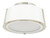 Fulton Semi Flush Mount - Polished Nickel 6"H