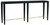 Verona Black Console Table Currey and Company 3000-0097