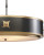 Huntsman Pendant, 4-Light, Satin Black, Antique Brass, White, 24.5"W, Currey and Company (9000-0171 KLRL)