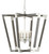 Bastian Large Chandelier, 8-Light, Chateau Gray, Contemporary Silver Leaf, 37.25"W, Currey and Company (9000-0606 RP29)
