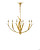 Menefee Chandelier, 1-Light, Antique Gold Leaf, 32"W, Currey and Company 9000-0444