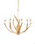 Menefee Chandelier, 1-Light, Antique Gold Leaf, 32"W, Currey and Company 9000-0444