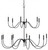 Tirrell Medium Chandelier, 27-Light, Antique Black, 45"W, Currey and Company (9000-0654 RL5E)