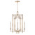 Cienfuegos Chandelier, Square, 4-Light, Gold, 22"W (889040-3ST KEE2)