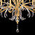 Beveled Arcs Chandelier, Round, 16-Light, Gold Leaf, 58"W (739640-SF3 NJ1M)