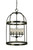Compass Chandelier, 5-Light, Mahogany Bronze, Clear Seedy Glass Cylinder Shade, 22"W (1105 MB 9M7GQ)