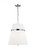 Cordtlandt Large Pendant, 3-Light, Polished Nickel, White Linen Shade, 18"W (AP1173PN 706TZNM)