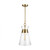 Atlantic Pendant, 1-Light, Burnished Brass, Clear Shade, 10.63"W (CP1021BBS 706TXPL)