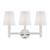 Logan Bathroom Vanity Light, 3-Light, Polished Nickel, Milk White Shade, 19.5"W (TV1133PN 706TZM6)