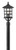 Freeport Outdoor Post Top or Pier Mount Lantern, 1-Light, Textured Black, 20.5"H (1861TK YE5W)