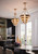 Echelon Down Chandelier, 4-Light, Light Brass, 18"W (30184HB 9Q1MT)