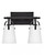 Hinkley Foster Small Two Light Vanity Black 