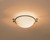 Moonband Flush Mount, 1-Light, Bronze, Opal Glass, 11.4"W (124251-SKT-05-GG0045 CDKL)