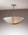 Compass Semi-Flush Mount, 3-Light, Natural Iron, Sand Glass, 27.4"W (124560-SKT-20-SS0054 CJJC)
