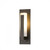 Forged Vertical Bar Outdoor Wall Sconce, 1-Light, Coastal Dark Smoke, Opal Glass, 15"H (307285-SKT-77-GG0066 3WAVMN)