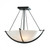 Compass Semi-Flush Mount, 3-Light, Vintage Platinum, Sand Glass, 18.1"W (124555-SKT-82-SS0020 3WHZWY)