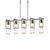 Apothecary Pendant, 5-Light, Short Height, Soft Gold, Clear Glass, 8.4"W (137810-SKT-SHRT-84-ZM0572 4625J7)