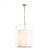 Bow Pendant, 3-Light, Soft Gold, Natural Anna Shade, 19.3"W (104260-SKT-84-SF1509 4RY5M2)