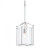 Bow Mini-Pendant, 1-Light, Vintage Platinum, Clear Fluted Glass, 9.8"W (104060-SKT-82-ZM0137 52YNGT)
