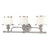 Milton Bath Vanity Light Polished Nickel 24.75"W x 9"H