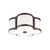 Chandler Flush Mount Old Bronze 12.5"W x 5.5"H