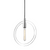 Masonville Pendant Polished Nickel 13.75"W x 15"H