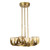 Alora Lighting Colette 22-in Vintage Brass/Alabaster LED Chandelier 