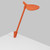 Splitty Desk Lamp, Through Table Mount, LED, Matte Orange, 17"H (SPY-W-MOR-USB-THR 407UDNH)