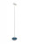 Royyo Floor Lamp, LED, Matte White, Azure Felt Base, 45.5"H (RYO-SW-MWT-AZF-FLR 407UEMT)