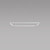 Z-Bar Pendant, Medium Square, LED, Matte White, 26"W (ZBP-24-S-SW-MWT-CNP 407U9RD)