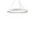 Halo Pendant, LED, White, White Acrylic Diffuser, 53"W (PD22753-WH 45GE7)