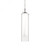 Verona Pendant, LED, Brushed Nickel, Clear Glass Shade/Opal Glass, 5.25"W (PD41305-BN 45JDE)