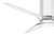 Hinkley Facet 52" LED Smart Fan Matte White 52"W x 12"H Clear Acrylic Blades 