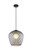 Quilted Gem Dome Mini Pendant, 1-Light, Black, 9.88"W (C68103SM 305UP86)